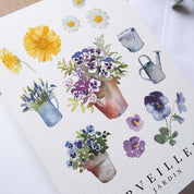 CARTE (+enveloppe blanche) - Merveilleux jardin