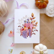 CARTE (+enveloppe kraft) - Fauteuil d'automne