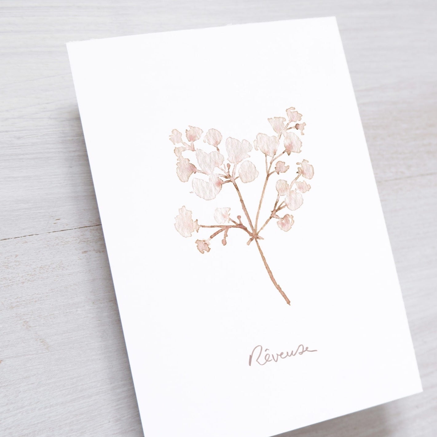 CARTE (+enveloppe kraft)  - Rêveuse -