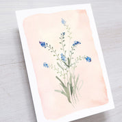 CARTE (+enveloppe kraft) - Myosotis