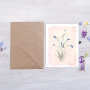 CARTE (+enveloppe kraft) - Myosotis