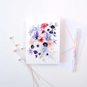 CARTE (+enveloppe blanche) - Bouquet Pastel