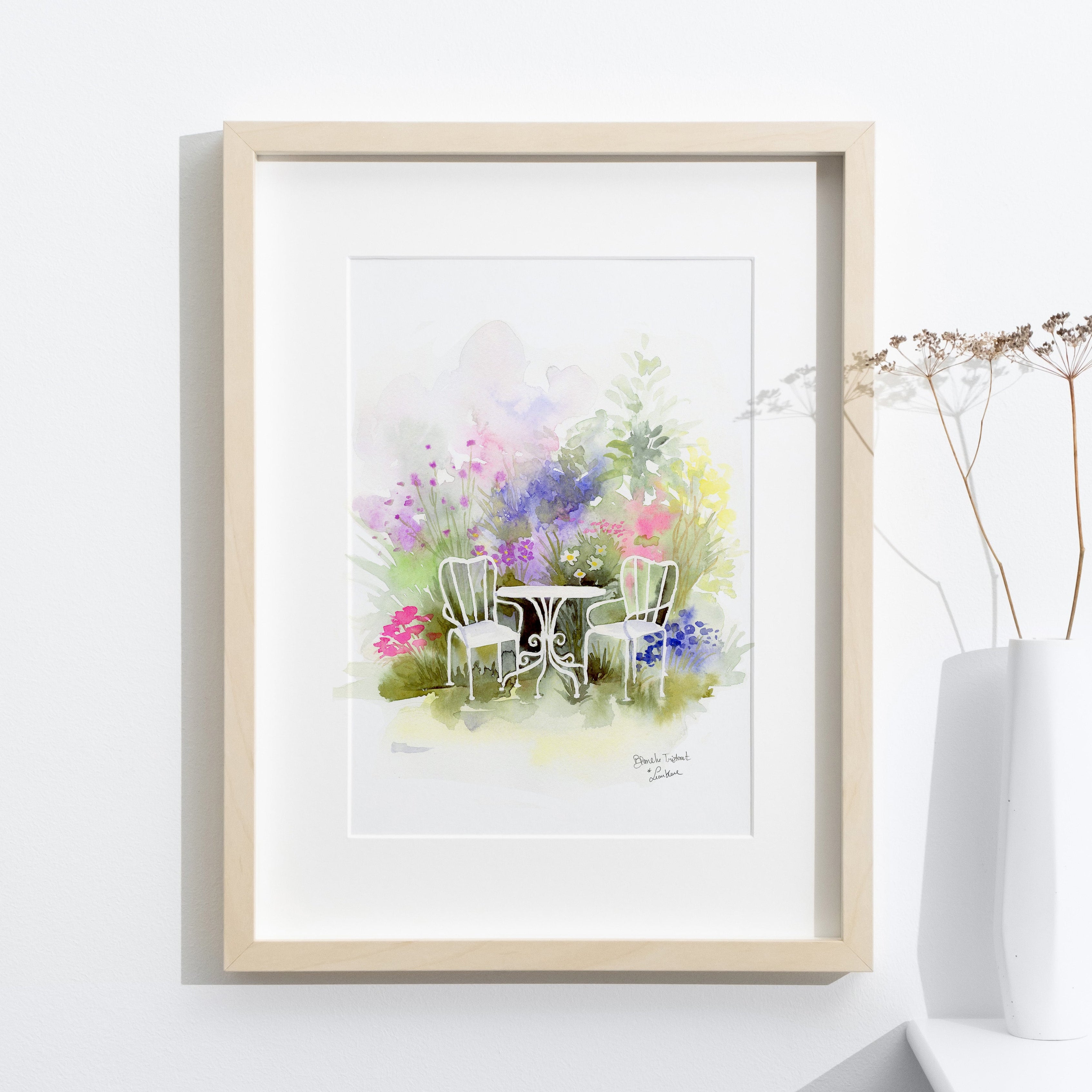 Affiche Goûter au jardin