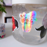 Sticker vinyle Holographique "Petit vase"