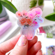Sticker vinyle Holographique "Petit vase"