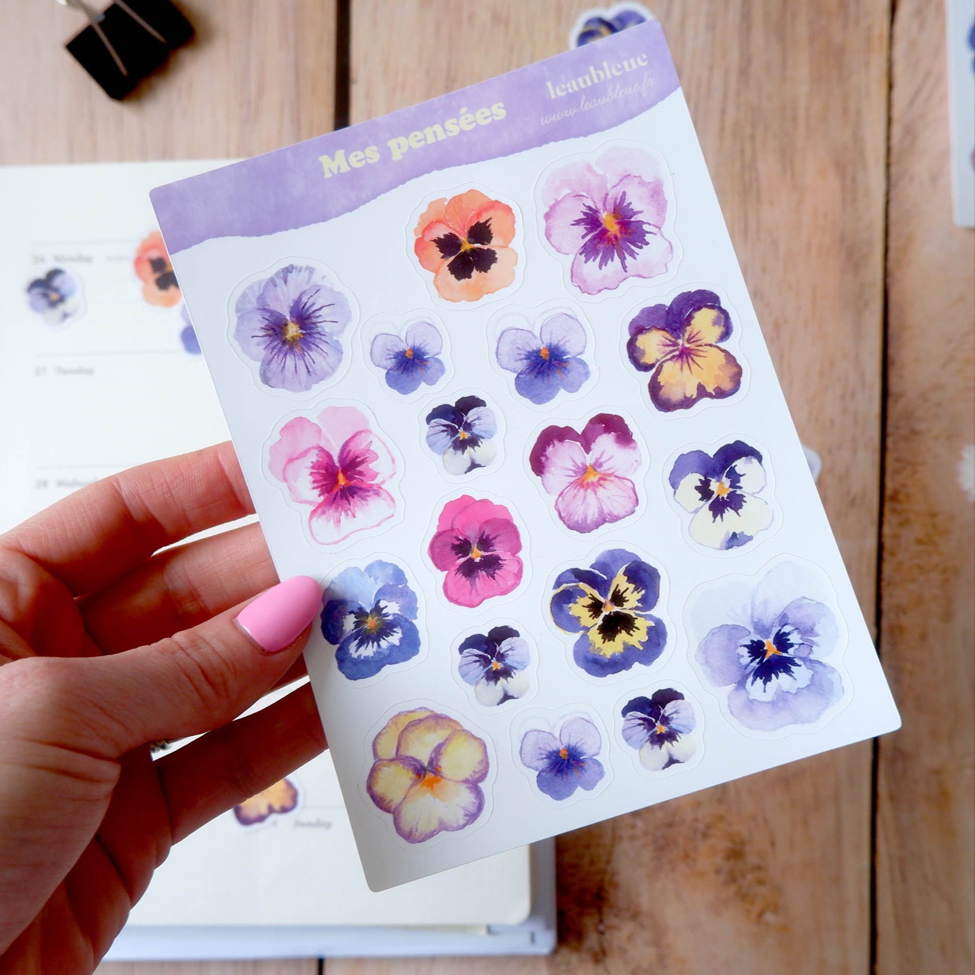 Planche de stickers -  Mes pensées