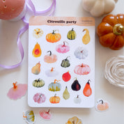 Planche de stickers -  Citrouilles