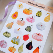 Planche de stickers -  Citrouilles