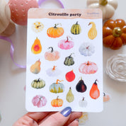 Planche de stickers -  Citrouilles