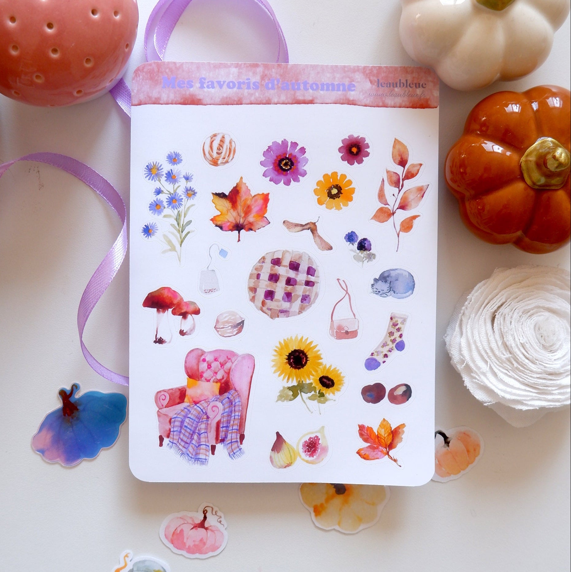 Planche de stickers -  Mes favoris d'automne