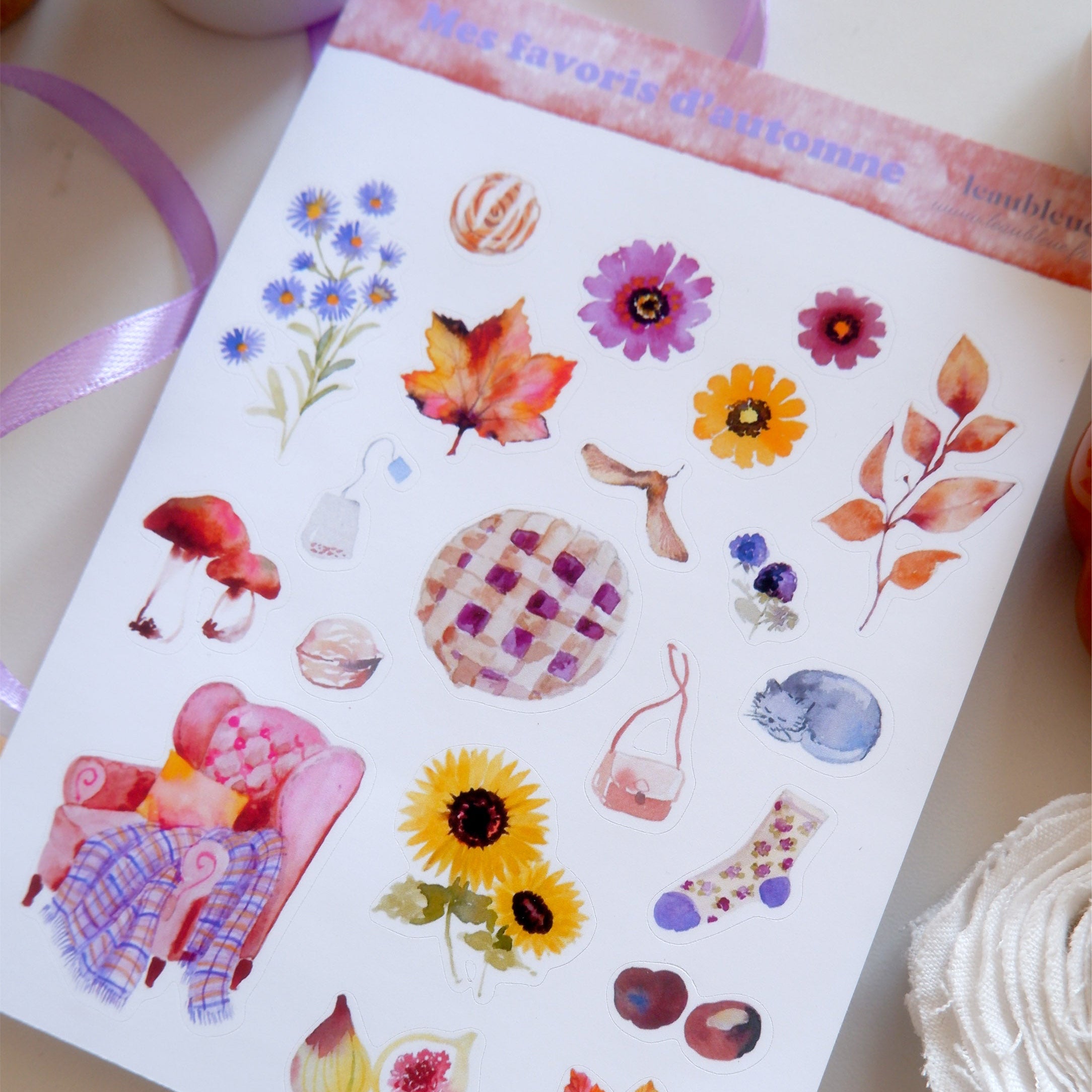 Planche de stickers -  Mes favoris d'automne