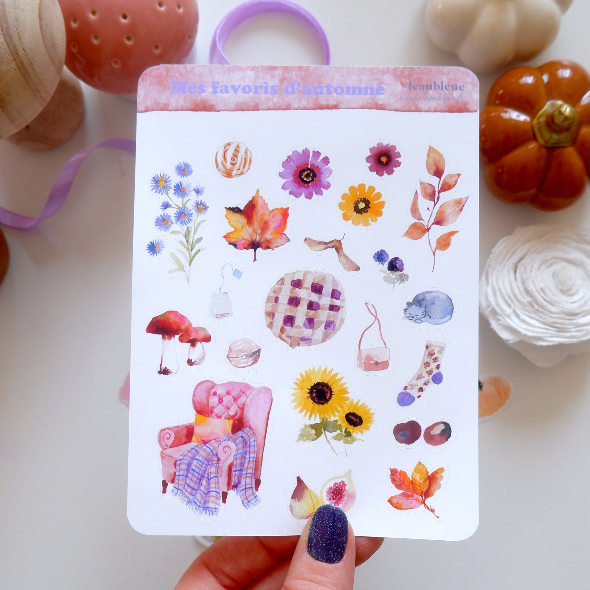 Planche de stickers -  Mes favoris d'automne