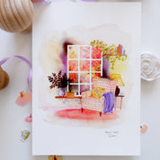 Affiche Fenêtre cosy