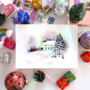 Affiche Maison sous la neige