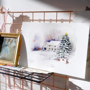 Affiche Maison sous la neige