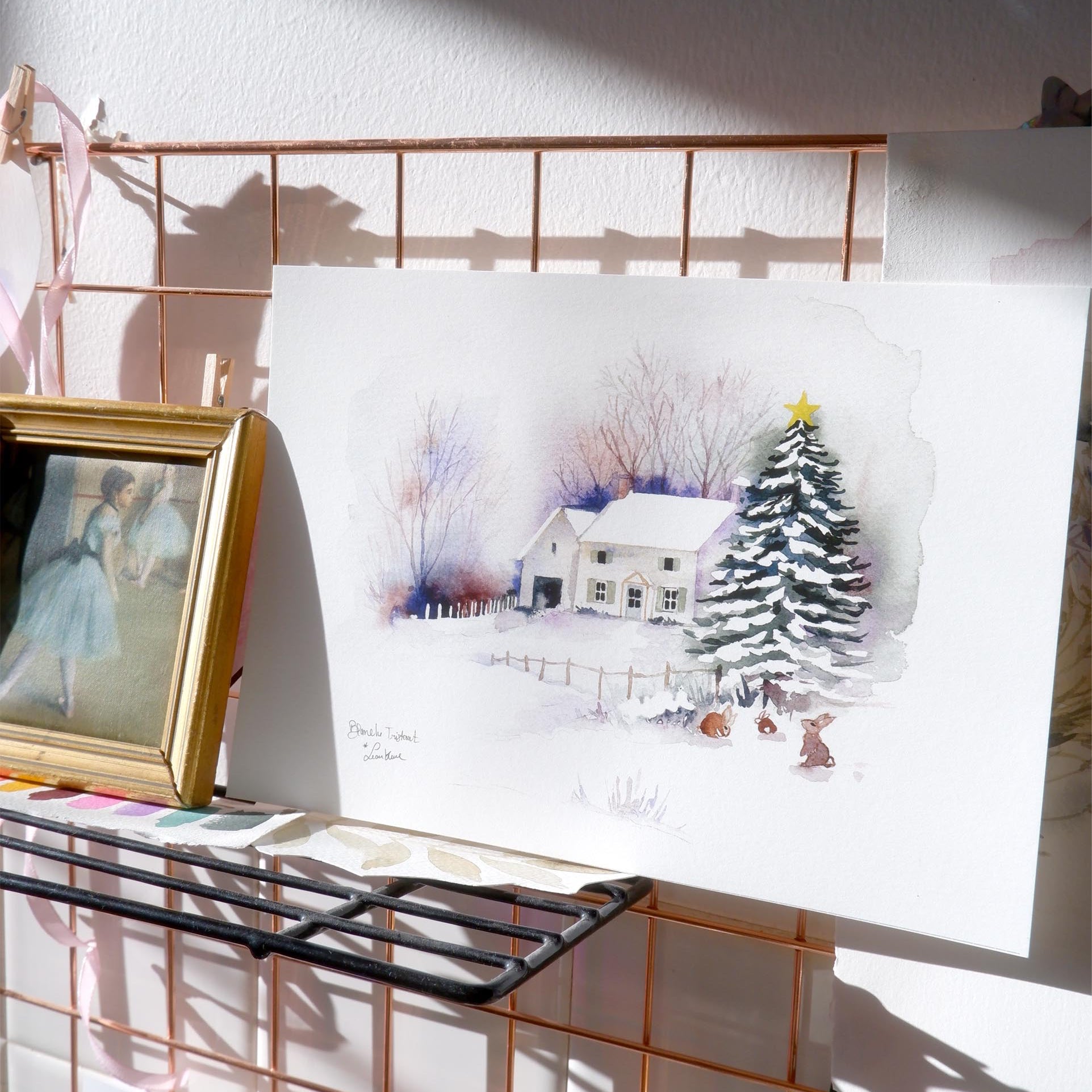 Affiche Maison sous la neige