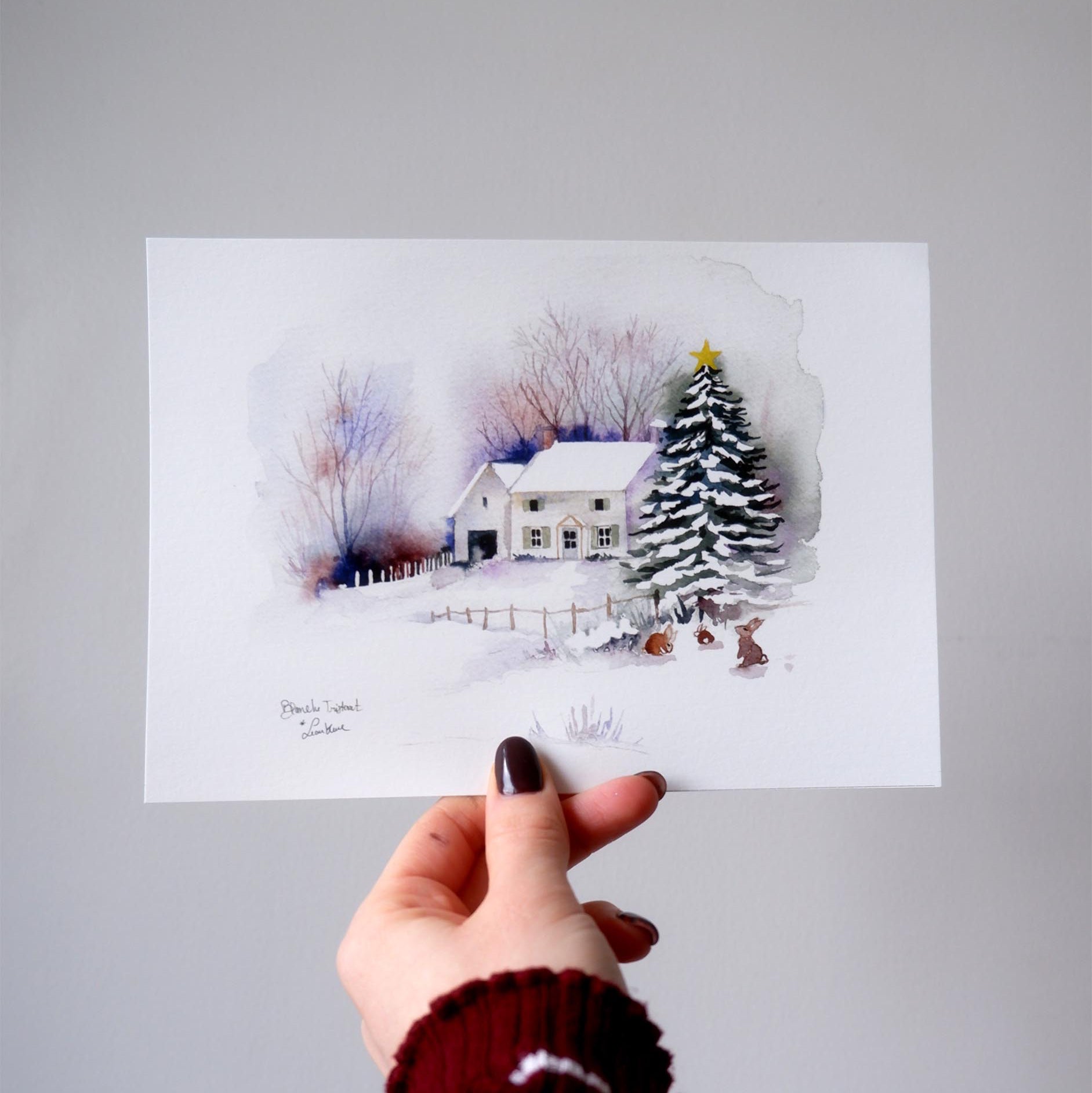 Affiche Maison sous la neige