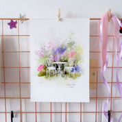 Affiche Goûter au jardin