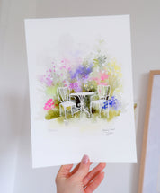 Affiche Goûter au jardin