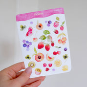 Planche de stickers - Fruits