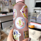 Lot de stickers vinyle "Assiettes fruitées"