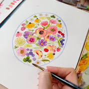 Atelier "Fleurs et fruits" 🫐🌷🍒 à PARIS Vendredi 10 juillet (APRÈS MIDI)