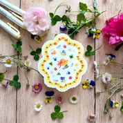 Sticker Suncatcher Retour au jardin