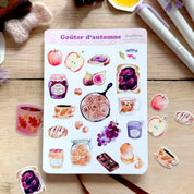 Planche de stickers - Goûter d'automne