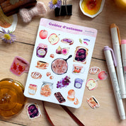 Planche de stickers - Goûter d'automne