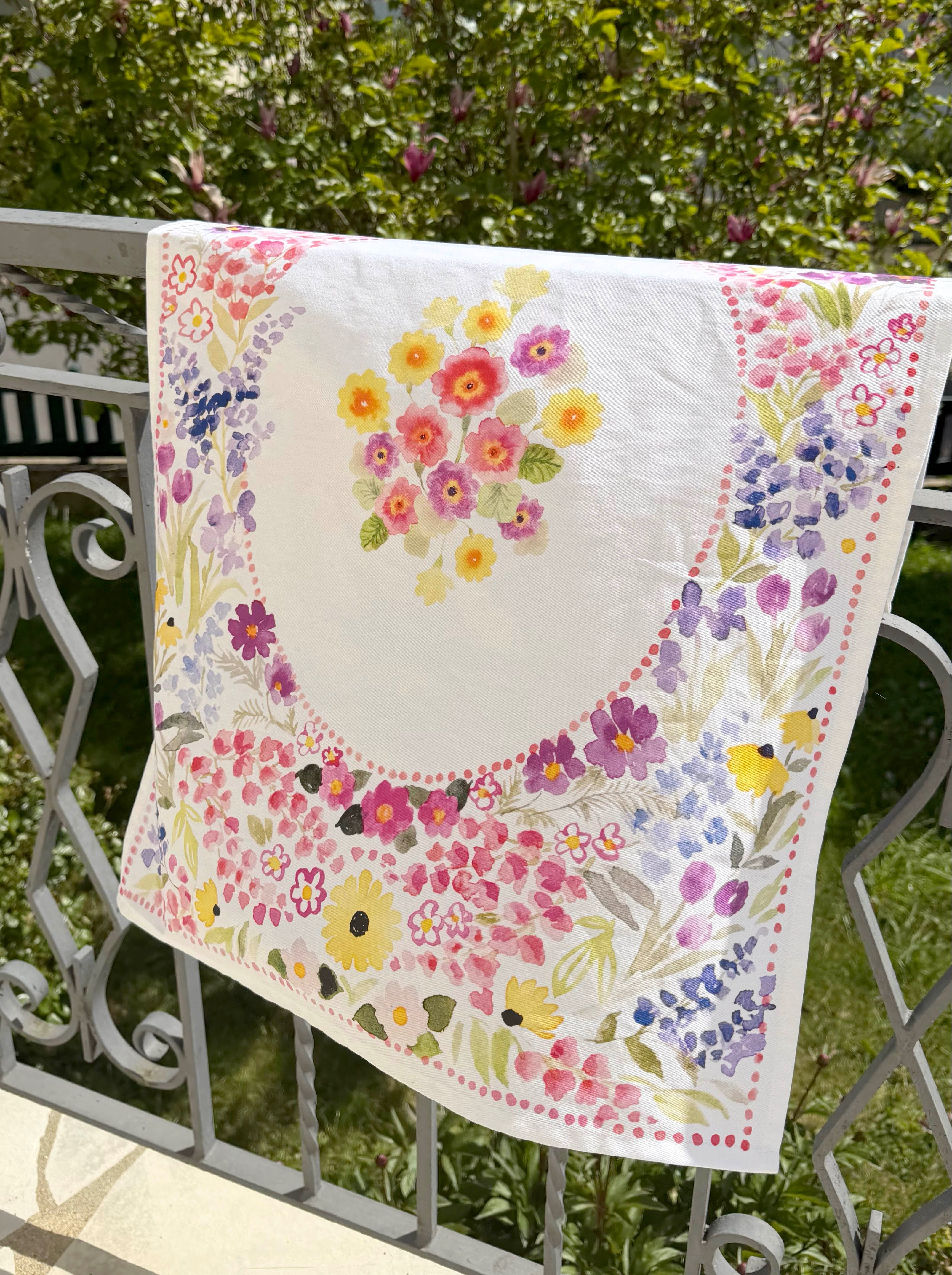 Linge de cuisine / Torchon fleuri