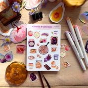Planche de stickers - Goûter d'automne