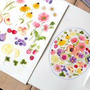 Atelier "Fleurs et fruits" 🫐🌷🍒 à PARIS Vendredi 10 juillet (APRÈS MIDI)