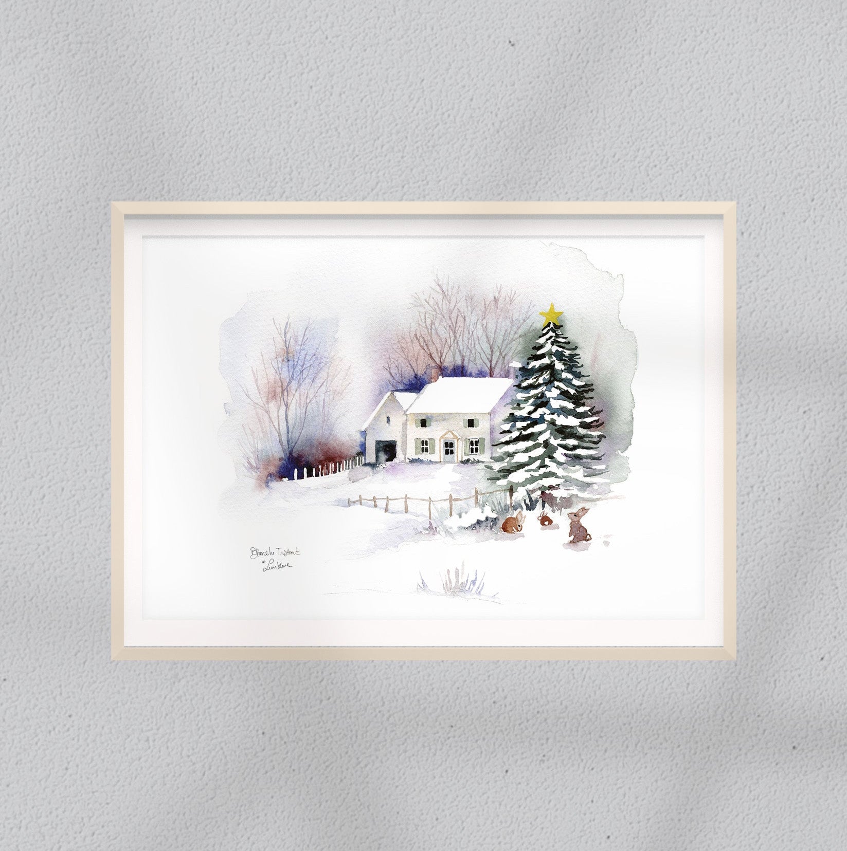 Affiche Maison sous la neige