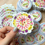 Lot de stickers vinyle "Assiettes fruitées"