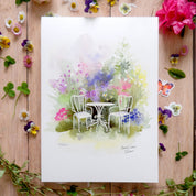 Affiche Goûter au jardin