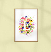 Monogramme décoré "E"
