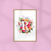 Monogramme décoré "R"