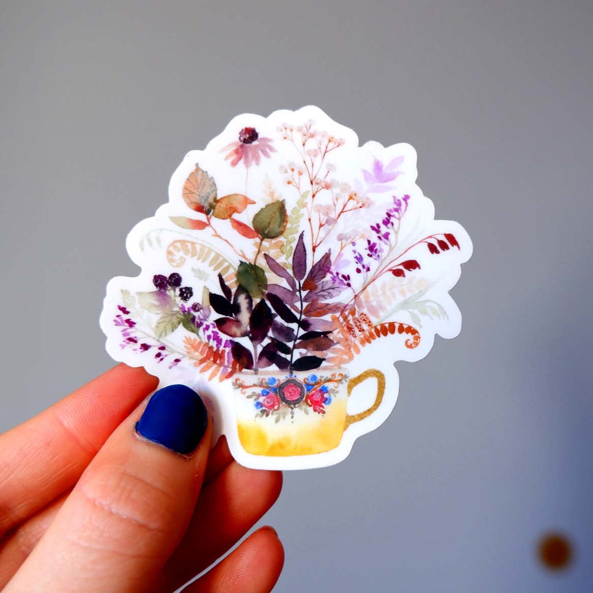 Lot de Stickers vinyle "Tasse Cosmos"