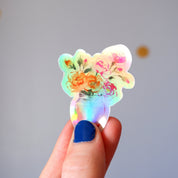 Sticker vinyle Holographique "Petit vase"