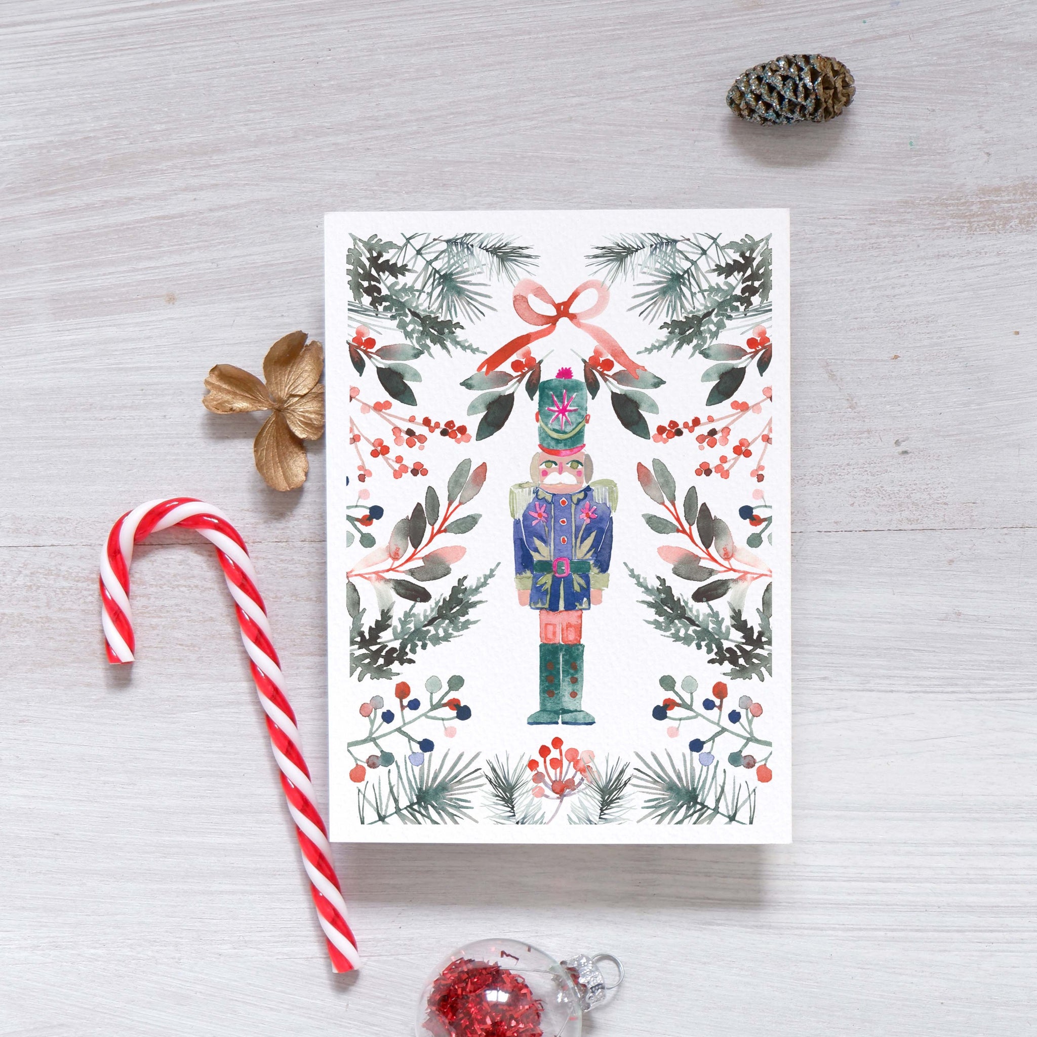 Carte de voeux Casse Noisettes (+enveloppe Kraft )