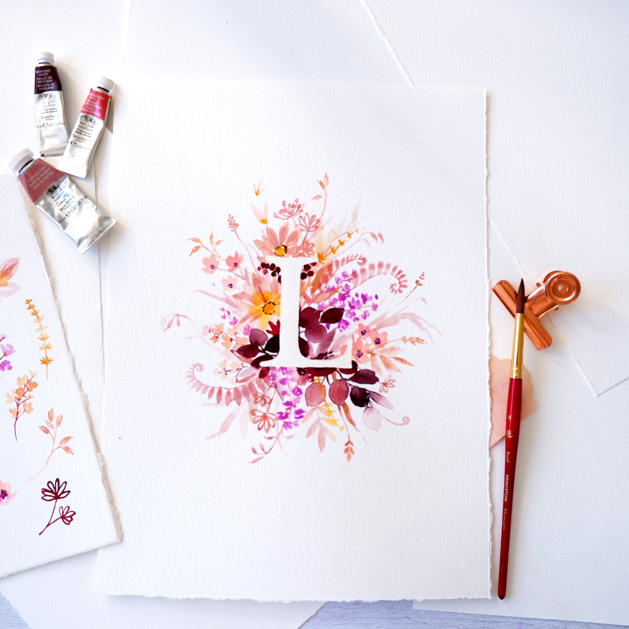 Atelier du printemps "Monogramme Décoré" 🌾🌺🌿  à PARIS Vendredi 9 Juin (APRÈS-MIDI)