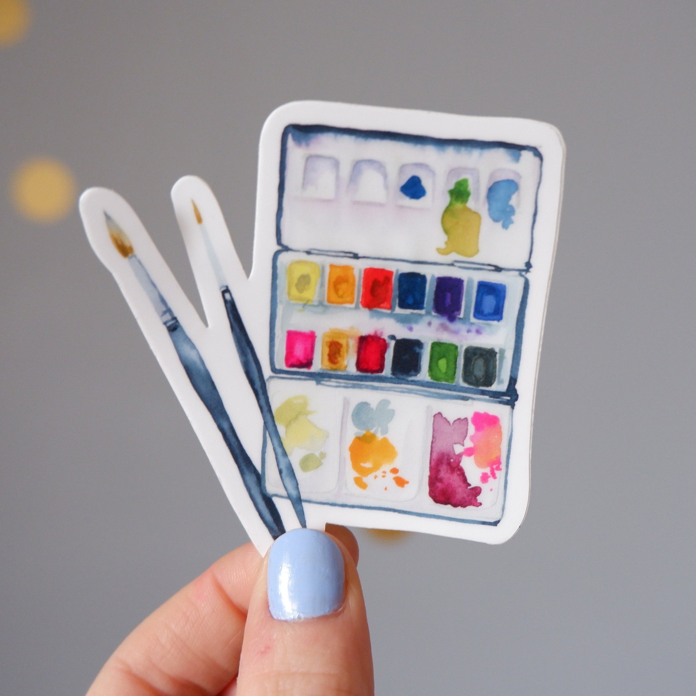 Sticker vinyle "Palette aquarelle"