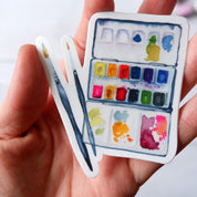 Sticker vinyle "Palette aquarelle"