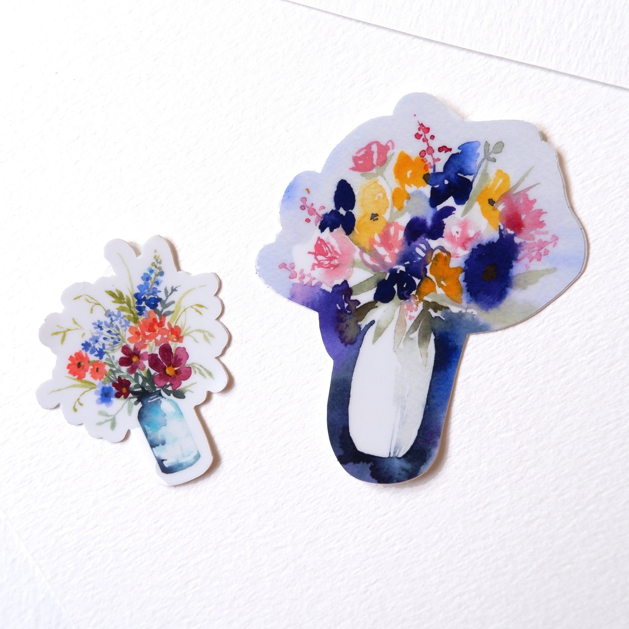Lot de Stickers vinyle "Petits vases"