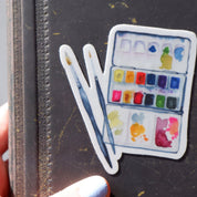 Sticker vinyle "Palette aquarelle"