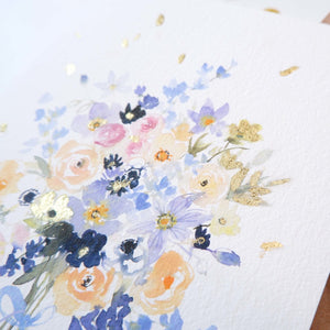 CARTE DORÉE BON ANNIVERSAIRE ✨- enveloppe kraft + confettis