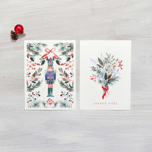 Carte de voeux - Bouquet de Noël (+enveloppe Kraft )